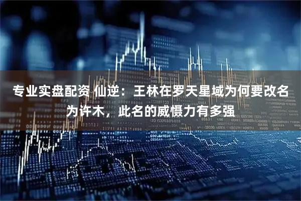 专业实盘配资 仙逆：王林在罗天星域为何要改名为许木，此名的威慑力有多强